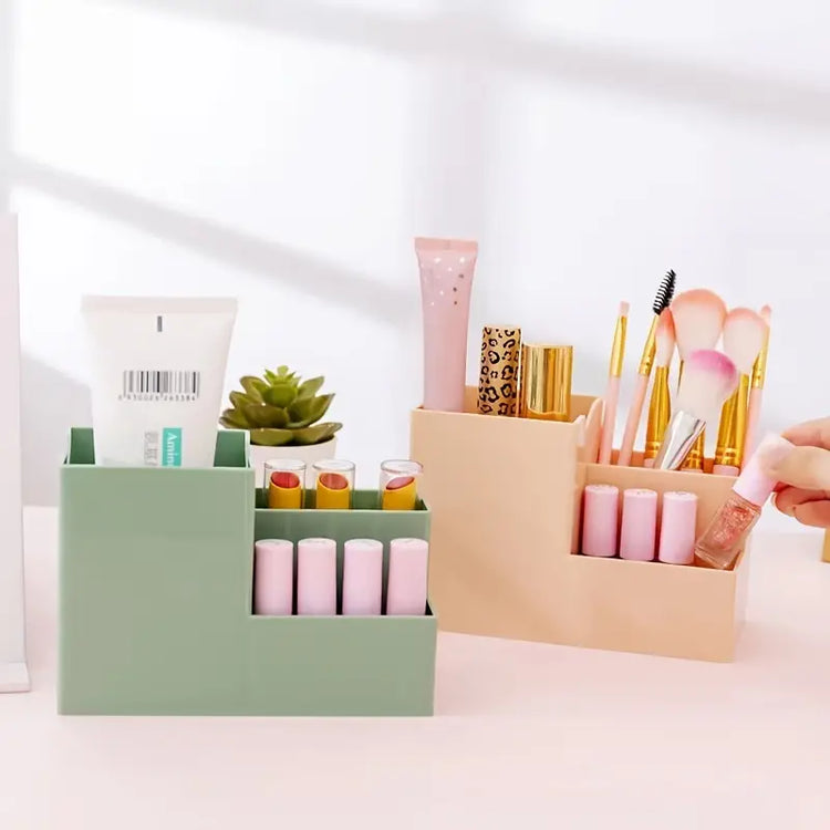 Multifunctional pen holder and remote storage box from Everyday Needs and Wants, with compartments for pens, remote, and small office supplies.