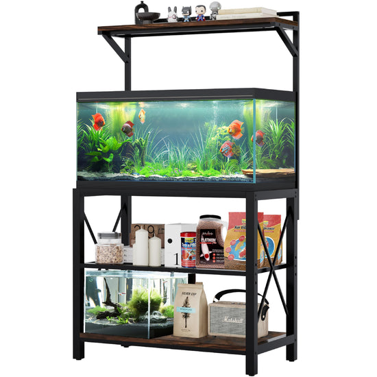 40-50 Gallon Fish Tank Stand Metal with Plant Shelf – Everyday Needs and Wants