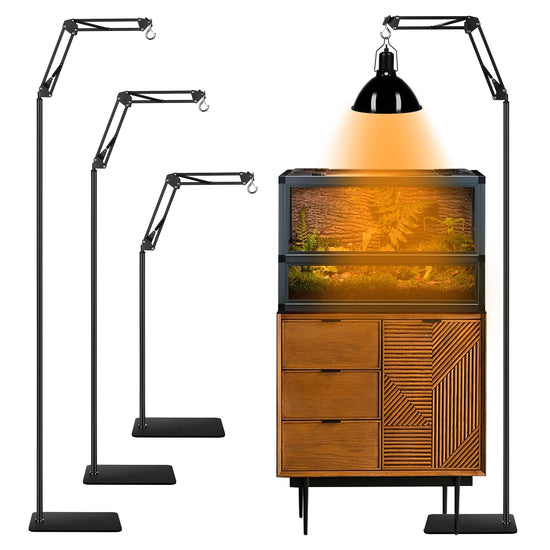 DXOPHIEX Reptile Heat Lamp Stand 360° Swing Arm – Everyday Needs and Wants