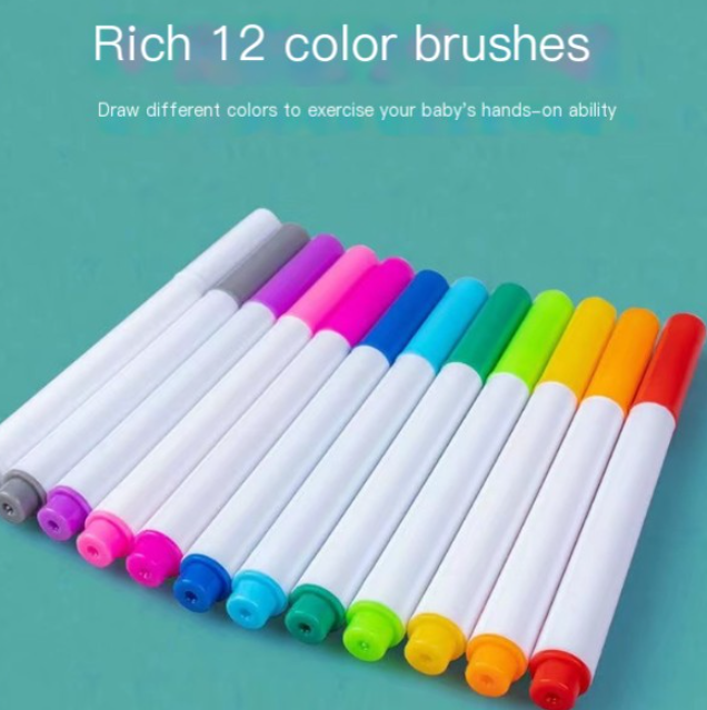 Eco-friendly Liquid Chalk LED drawing board with erasable pens from Everyday Needs and Wants, featuring vibrant illuminated artwork.