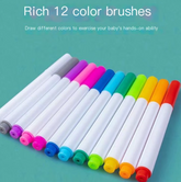 Eco-friendly Liquid Chalk LED drawing board with erasable pens from Everyday Needs and Wants, featuring vibrant illuminated artwork.
