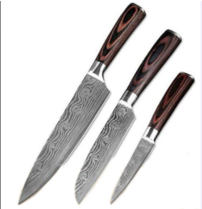 EVERYDAY NEEDS AND WANTS Damascus Kitchen Knife Set