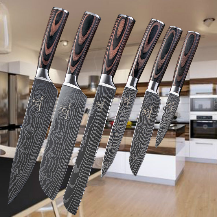 EVERYDAY NEEDS AND WANTS Damascus Kitchen Knife Set