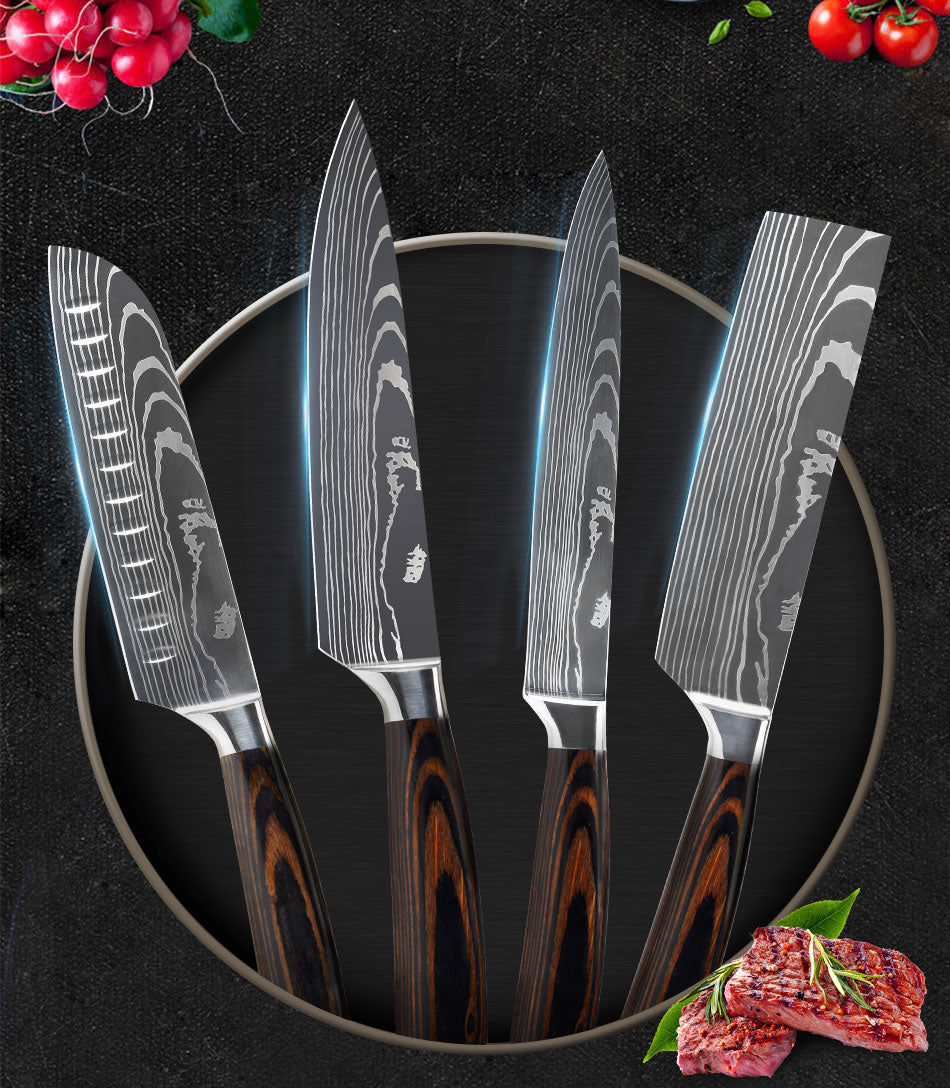 EVERYDAY NEEDS AND WANTS Damascus Kitchen Knife Set