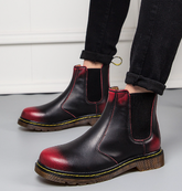 Autumn style thick-heeled cowhide Martin boots for women with a rugged design and sturdy heel, from Everyday Needs and Wants.