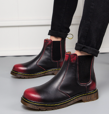 Autumn style thick-heeled cowhide Martin boots for women with a rugged design and sturdy heel, from Everyday Needs and Wants.