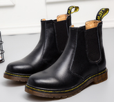 Autumn style thick-heeled cowhide Martin boots for women with laces and sturdy soles, by Everyday Needs and Wants.