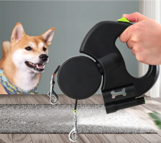 EVERYDAY NEEDS AND WANTS Auto Double Dog Leash