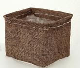 Mini cotton and linen storage basket for desk by Everyday Needs and Wants, featuring a compact, stylish organizational solution.