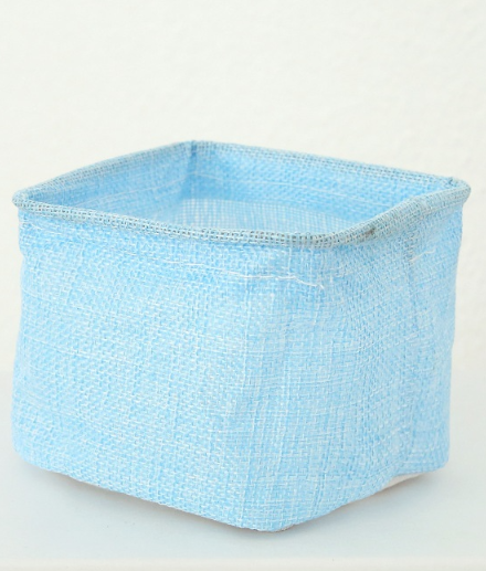 Mini cotton and linen storage basket from Everyday Needs and Wants, perfect for desk organization and decor.