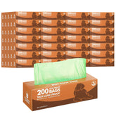 Dark green 50-roll pack of dog waste bags from Everyday Needs and Wants, leak-proof thick plastic trash bags for pet waste cleanup.