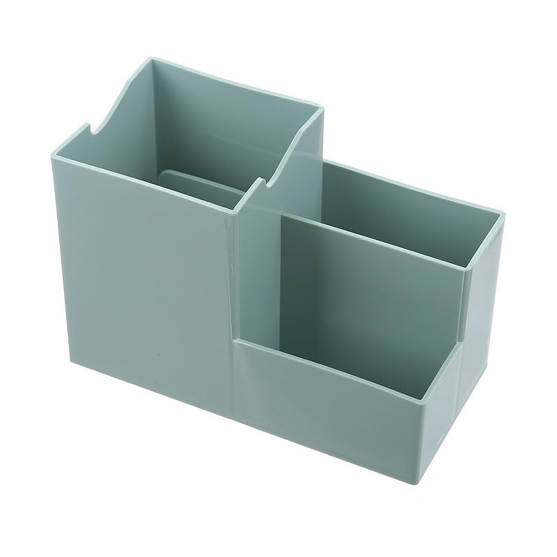 Multifunctional pen holder and remote storage box from Everyday Needs and Wants with compartments for office organization.