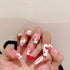 Removable Flame Bow Nail Finished Patch by Everyday Needs and Wants, featuring vibrant flame and bow design for stylish nails.