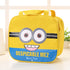Doraemon cartoon insulated lunch bag for students with colorful character images and adjustable shoulder strap by Everyday Needs and Wants