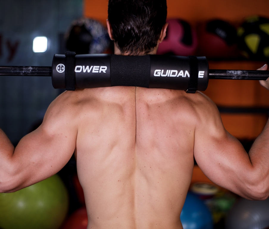 Foam barbell shoulder pads for weightlifting and squats, with thick cushioning for comfortable support during workouts.
