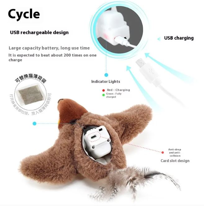 EVERYDAY NEEDS AND WANTS Flapping Bird Cat Toy