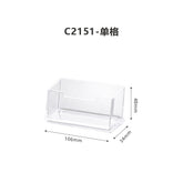 Acrylic business card holder with a creative design from Everyday Needs and Wants, showcasing a sleek, transparent storage solution.
