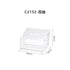 Acrylic business card holder with a creative design, ideal for organizing and displaying business cards on a desk.