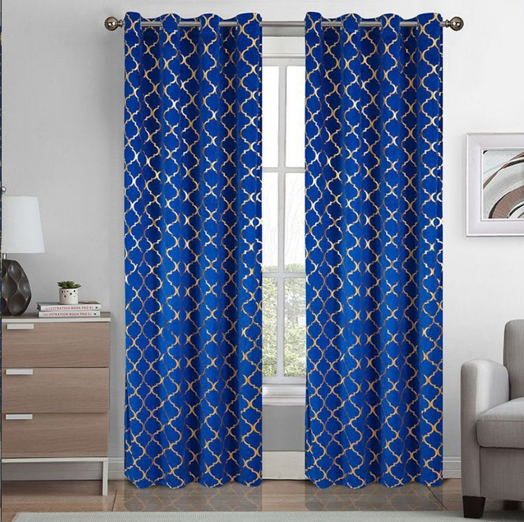 Blackout curtain panel in bronze and black for home decor, featuring a sleek design and blackout fabric for modern room styling.