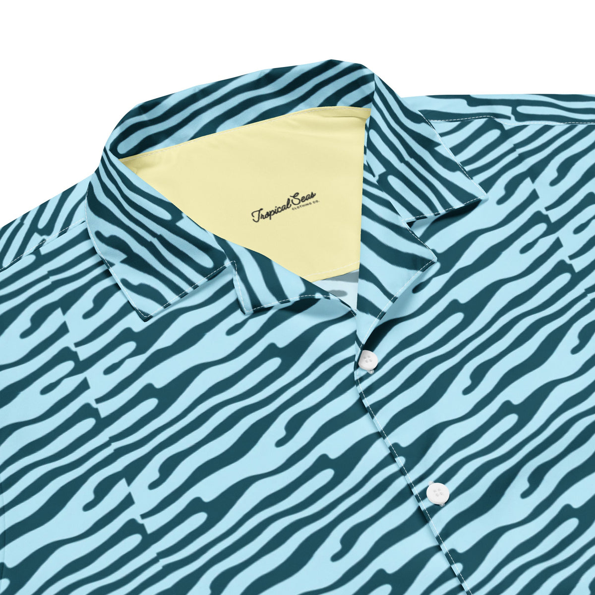 Light blue Steady Tide button-up shirt from My Store, featuring a classic collar and long sleeves, laid flat on a white background.
