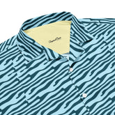 Light blue Steady Tide button-up shirt from My Store, featuring a classic collar and long sleeves, laid flat on a white background.