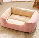 Warm and cozy cat bed by My Store, featuring soft plush fabric and a cushioned interior for comfortable feline relaxation.