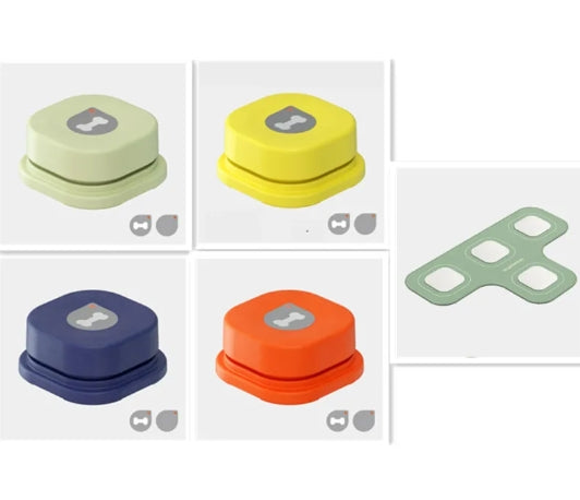 Colorful rubber pet toy with textured surface, designed for dogs to chew and play, from My Store.
