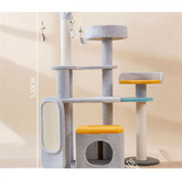 Large Cat Scratching and Jumping Platform from My Store, featuring a sturdy structure with multiple levels and sisal scratching surfaces.