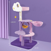 Large cat scratching and jumping platform by My Store, featuring sisal scratching posts and cozy lounging areas for cats.