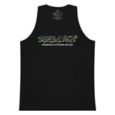 Men’s premium Wild Waves tank top featuring a vibrant wave graphic and sleeveless design, ideal for casual wear.